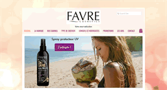 Desktop Screenshot of favre-cosmetics.com
